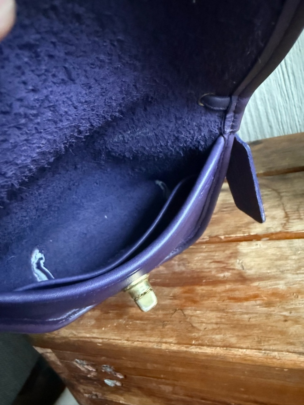 Vintage Coach Everett Mini Bag in Purple - Picture 7 of 9